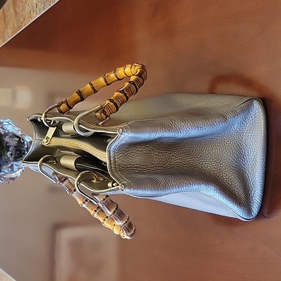 Gucci shopper Tote leather medium bag. Color gold metallic - Picture 2 of 14